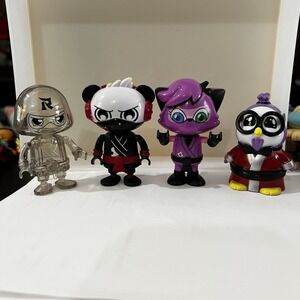 Ryan's World Ninja Warriors Mystery Figures Lot Of 4 Different, NO‎ Accessories